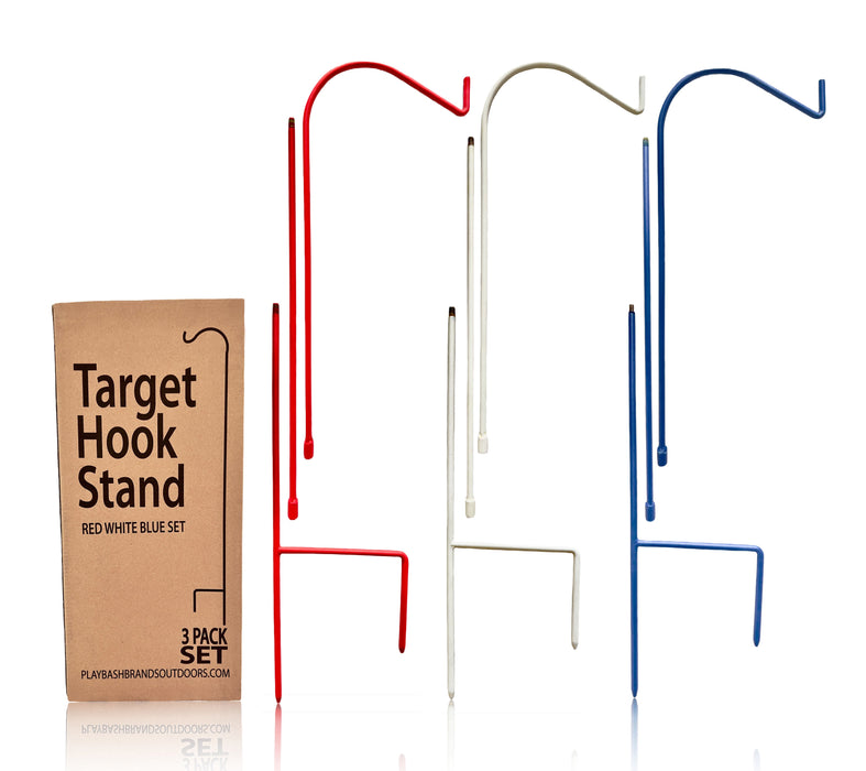 Shooting Target Stand - Modular Steel Shephard Hook (3 Pack) 82" Max Height