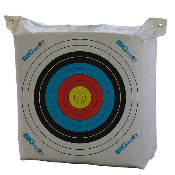 Big Shot Youth 36" NASP range bag target with a full color ten ring archery face