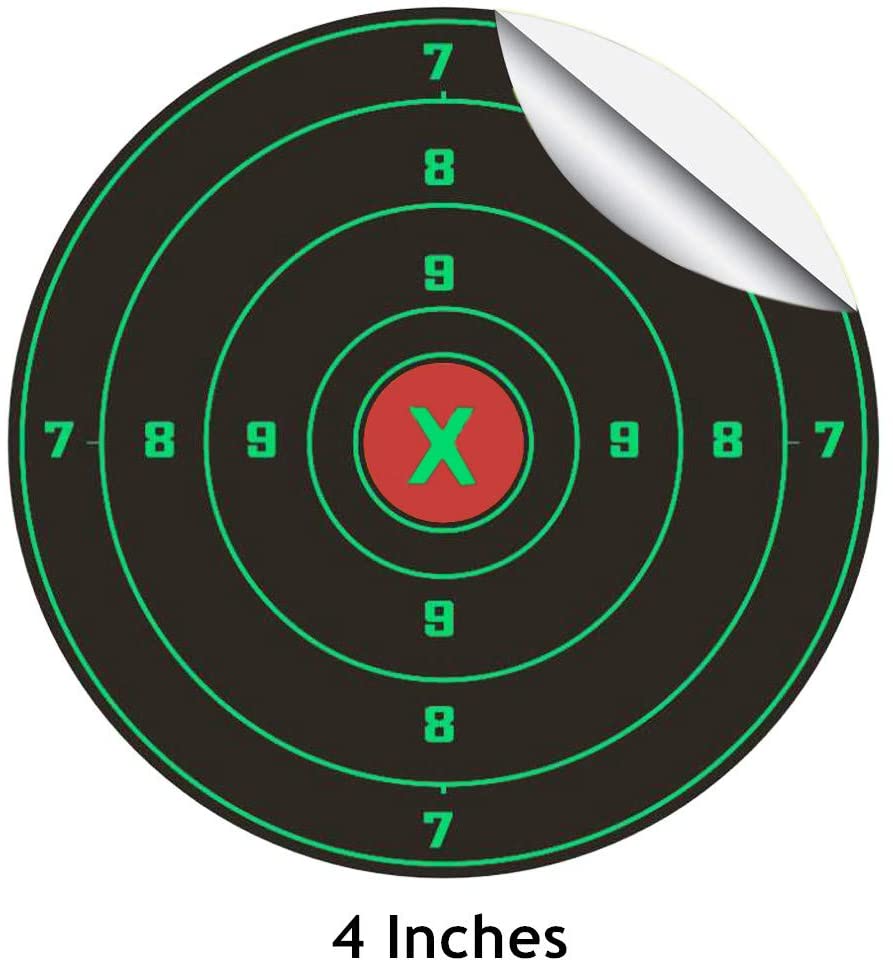 4 Inch Reactive Target Stickers Targets Unlimited