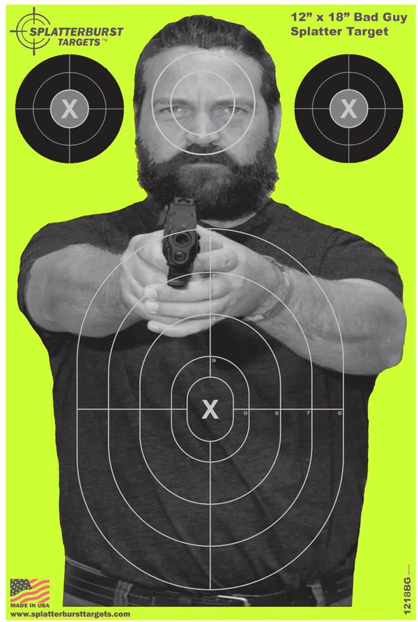 Bad Guy Shooting Target 12 x18 inch