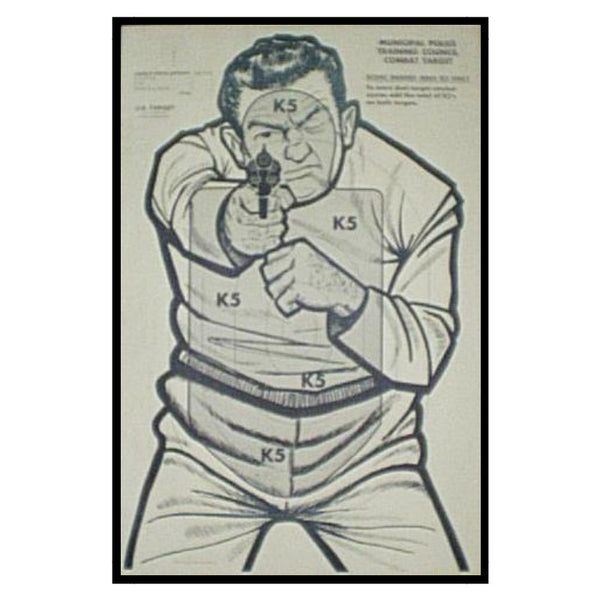 K-5 Municipal Police Bad Guy Target | 23"x35"
