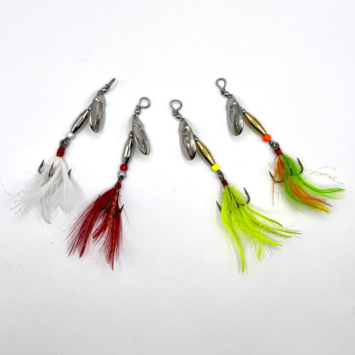 Land and Tackle's "Rascal" In-Line Fishing Spinners (4 Pack)