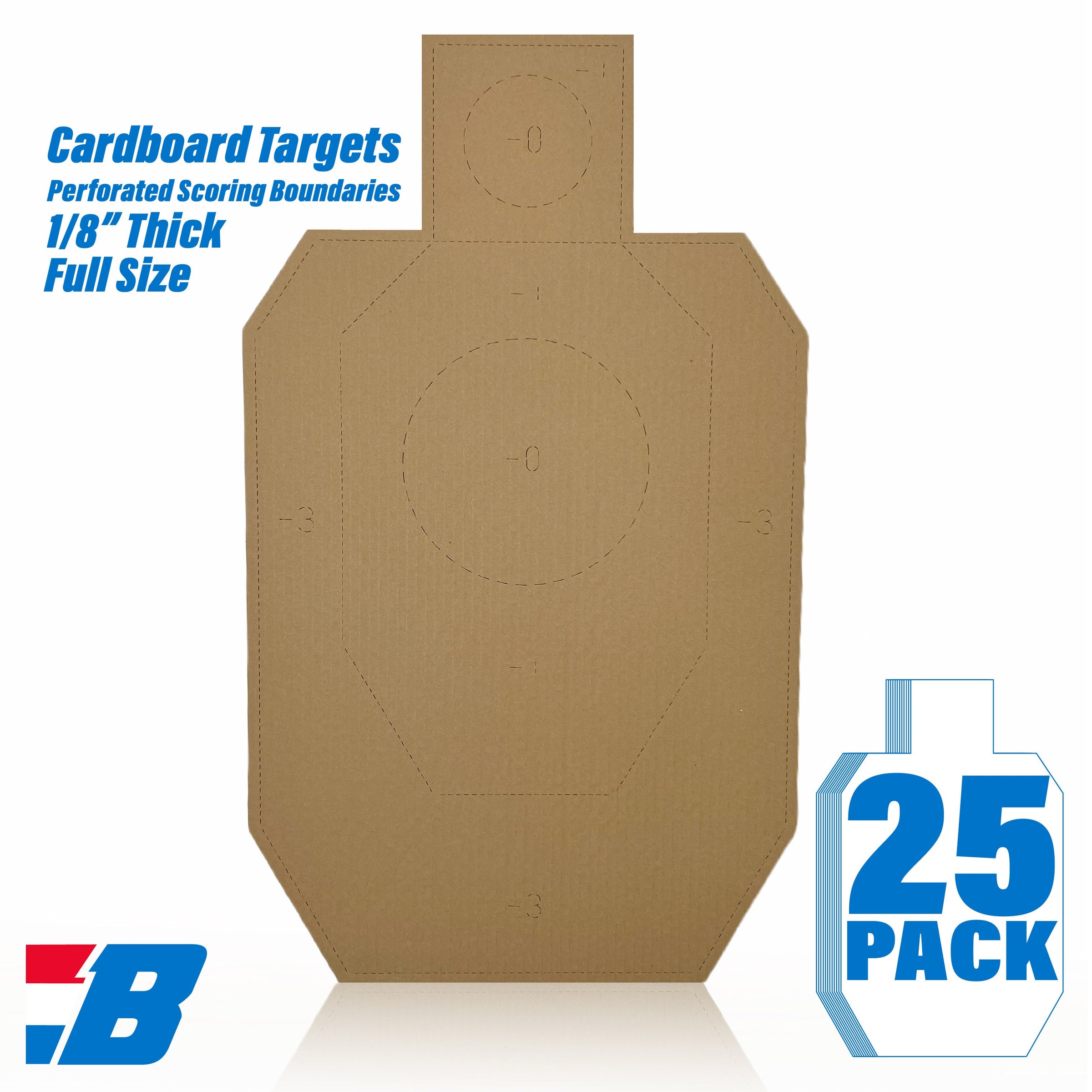 Bash Targets Cardboard Silhouette IPDA Perforated — Targets Unlimited