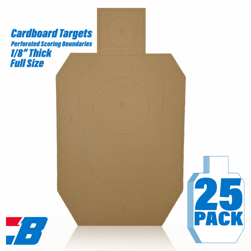 Bash Targets Cardboard Silhouette IPDA Perforated