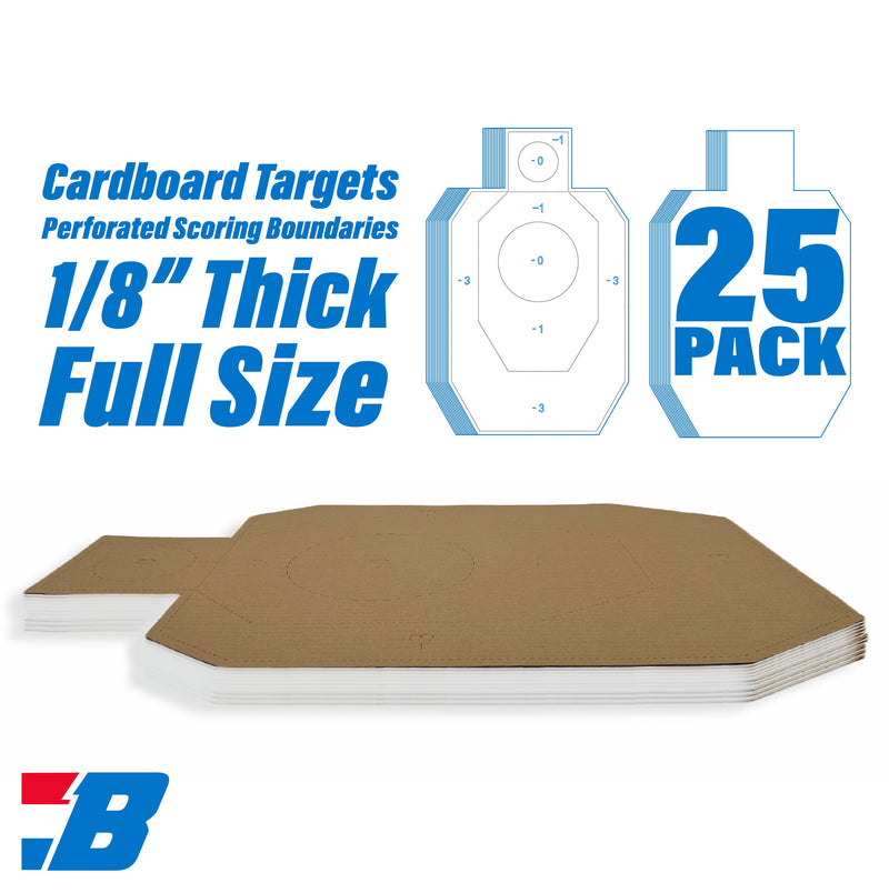 Bash Targets Cardboard Silhouette IPDA Perforated