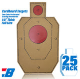 Bash Targets Cardboard Silhouette IPDA Black Red — image 1