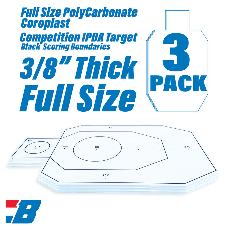Bash Targets Coroplast Silhouette IPDA-3Pack