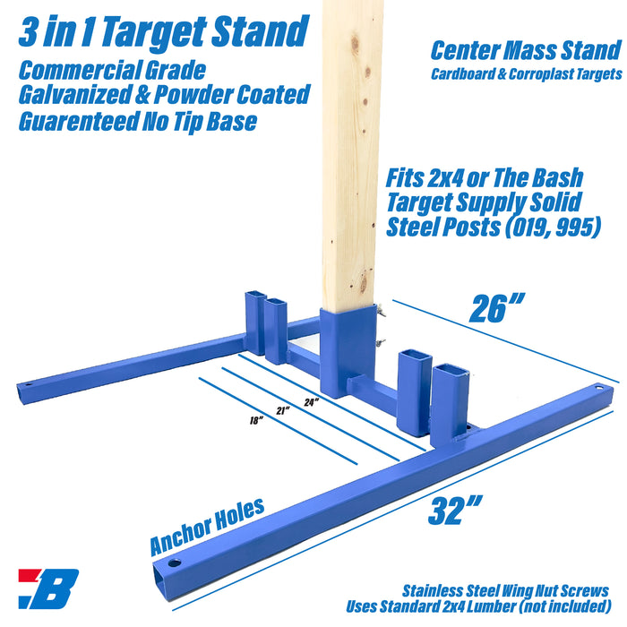 Bash Targets Steel Stand 3-in-1