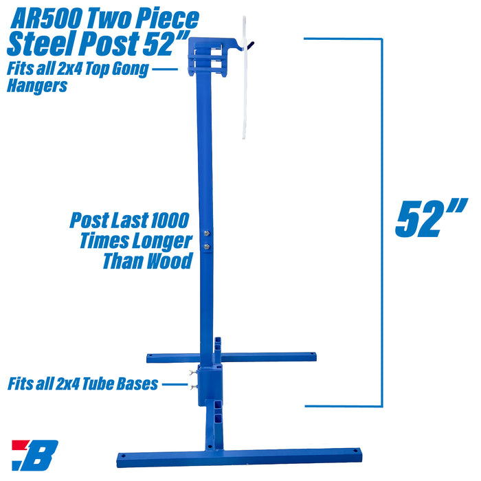 Bash Targets AR500 Steel Post 52", 9/16" Thick