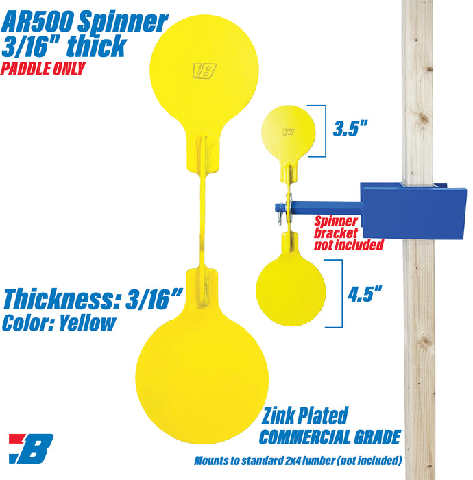 Bash Targets Rimfire  Spinner Paddle