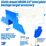 Bash Targets Static Mount Hostage AR500 - 12x20 - 3/8" — image 2
