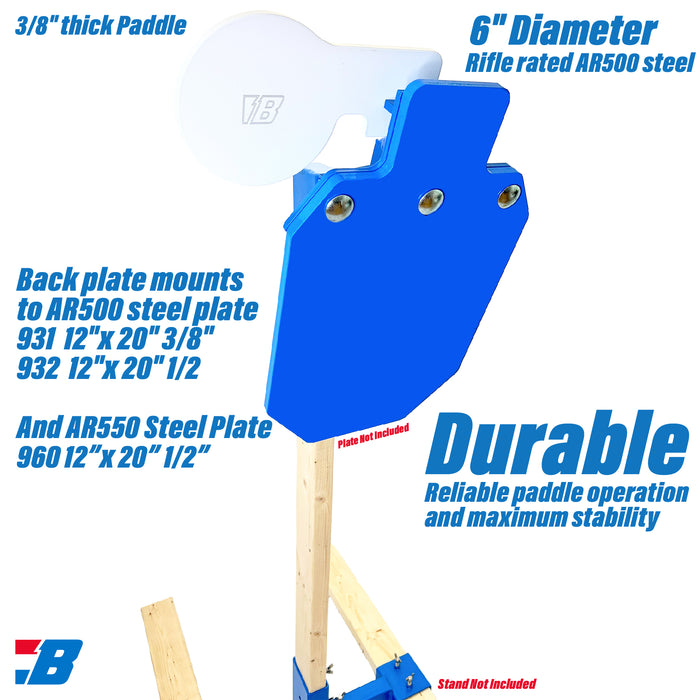 Bash Targets Static Mount Hostage AR500 - 12x20 - 3/8"