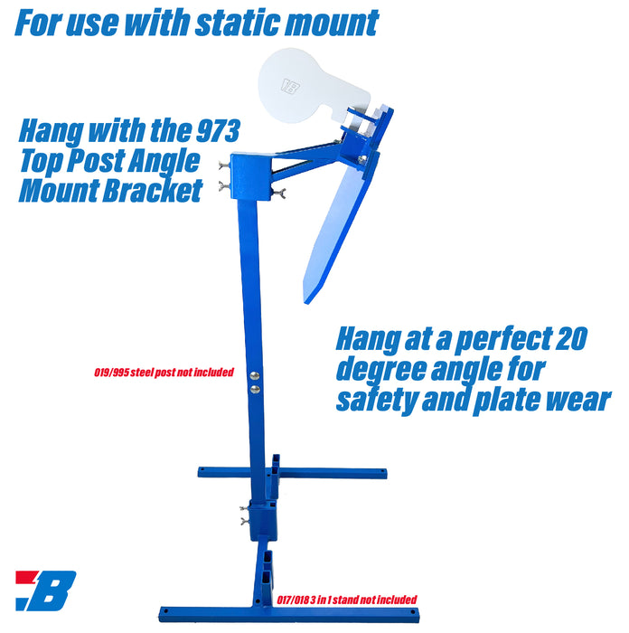 Bash Targets Static Mount Hostage AR500 - 12x20 - 3/8"