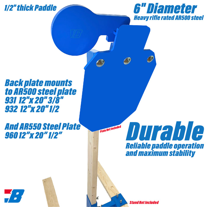 Bash Targets Static Mount Hostage AR500 - 12x20 - 1/2"