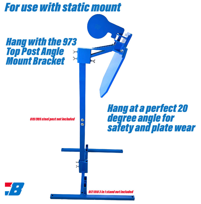 Bash Targets Static Mount Hostage AR500 - 12x20 - 1/2"