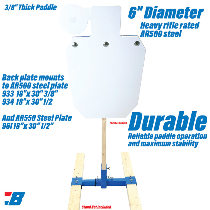Bash Targets Static Mount Hostage AR500 - 18x30 - 3/8"