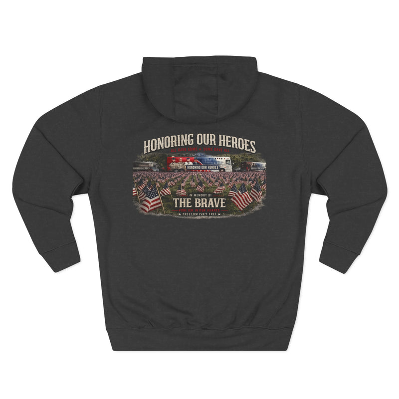 Three-Panel Fleece Hoodie