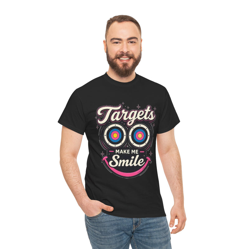 Targets Make Me Smile Tee | Archery Target Graphic T-Shirt