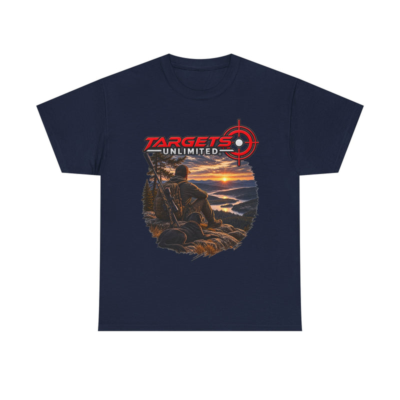 Targets Unlimited Hunting T-Shirt – Sunset Shooter Graphic Tee
