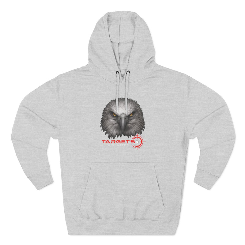 Eagle Head with Target hoodie | Three-Panel Fleece Hoodie