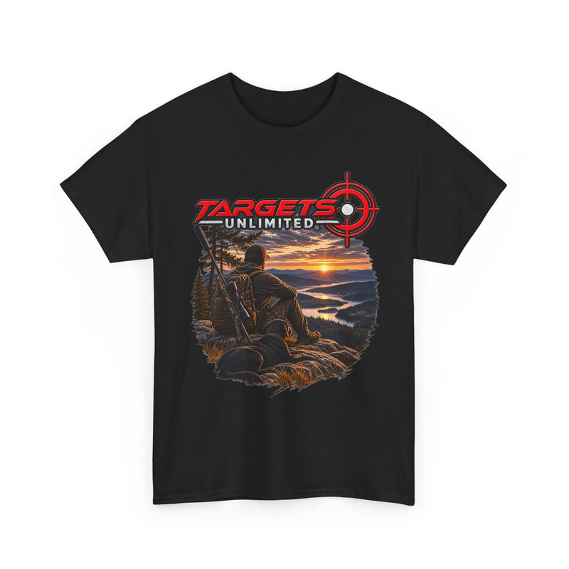 Targets Unlimited Hunting T-Shirt – Sunset Shooter Graphic Tee
