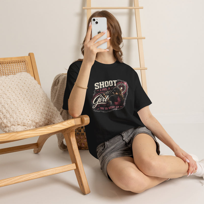 Shoot Like a Girl Tee | Targets Unlimited Back Graphic