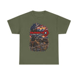 Targets Unlimited Hunting Graphic Tee — American Flag, Truck & Target Logo — image 5