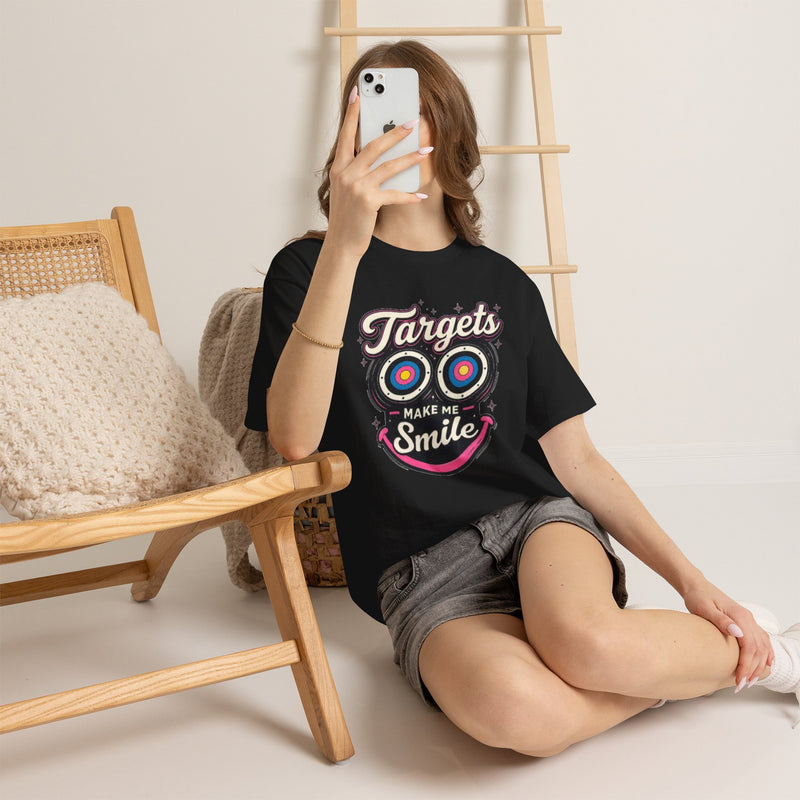 Targets Make Me Smile Tee | Archery Target Graphic T-Shirt