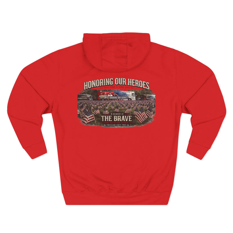 Three-Panel Fleece Hoodie