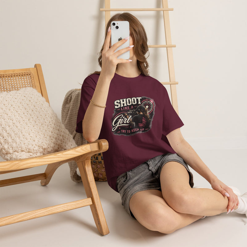 Shoot Like a Girl Tee | Targets Unlimited Back Graphic