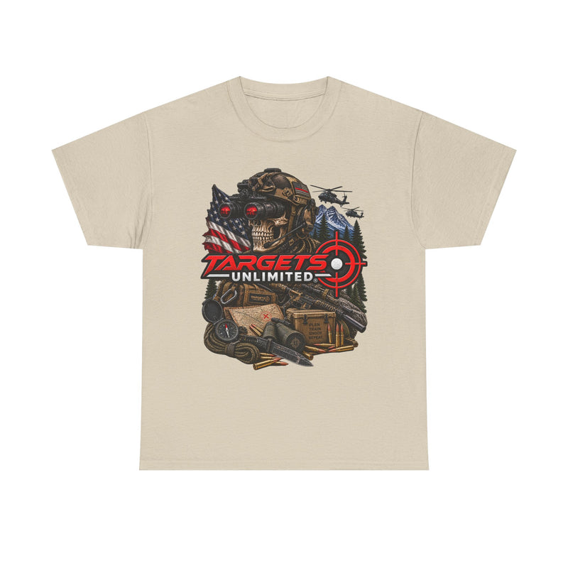 Targets Unlimited Graphic T‑Shirt — Tactical Hunting & Shooting Vibe
