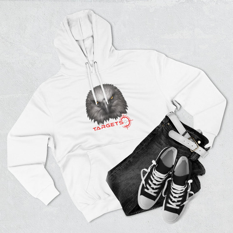 Eagle Head with Target hoodie | Three-Panel Fleece Hoodie
