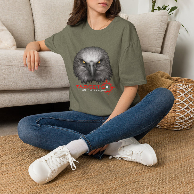 Intense Eagle Face T-Shirt | Fierce Bald Eagle Head Graphic