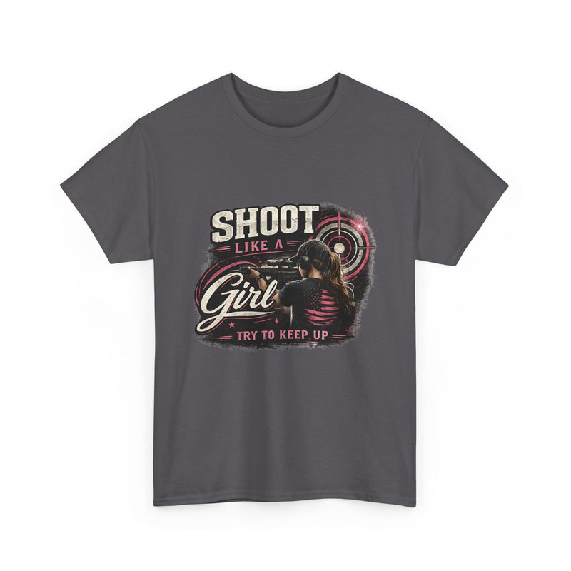 Shoot Like a Girl Tee | Targets Unlimited Back Graphic
