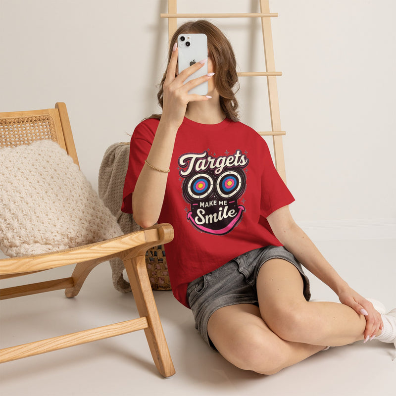 Targets Make Me Smile Tee | Archery Target Graphic T-Shirt