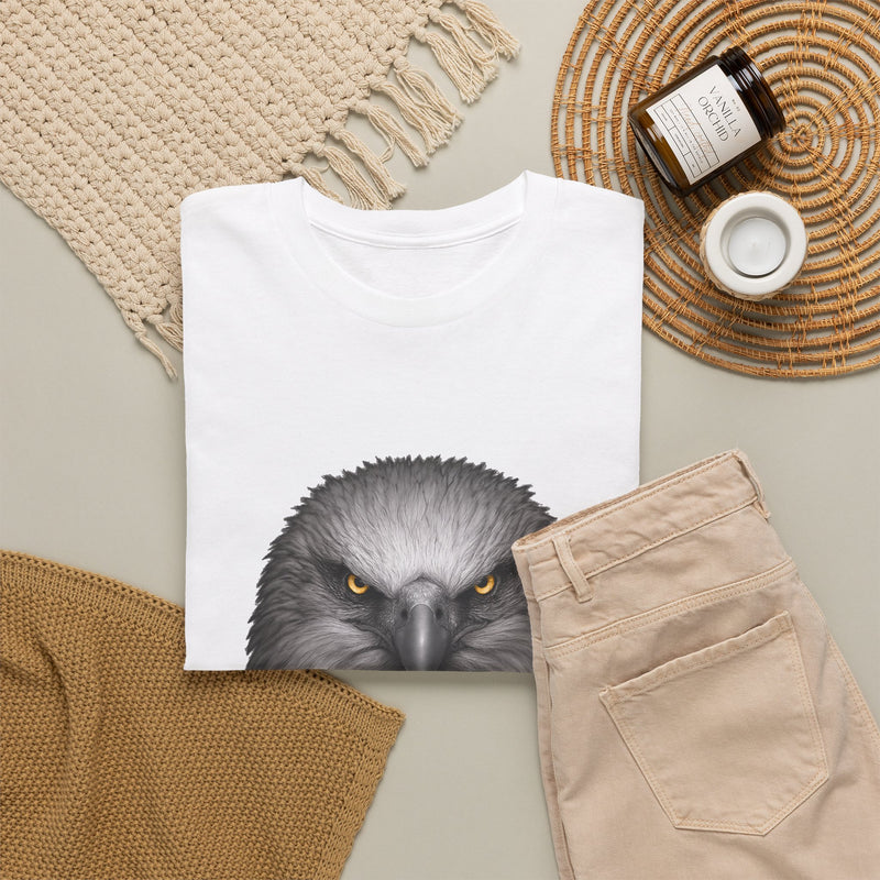 Intense Eagle Face T-Shirt | Fierce Bald Eagle Head Graphic