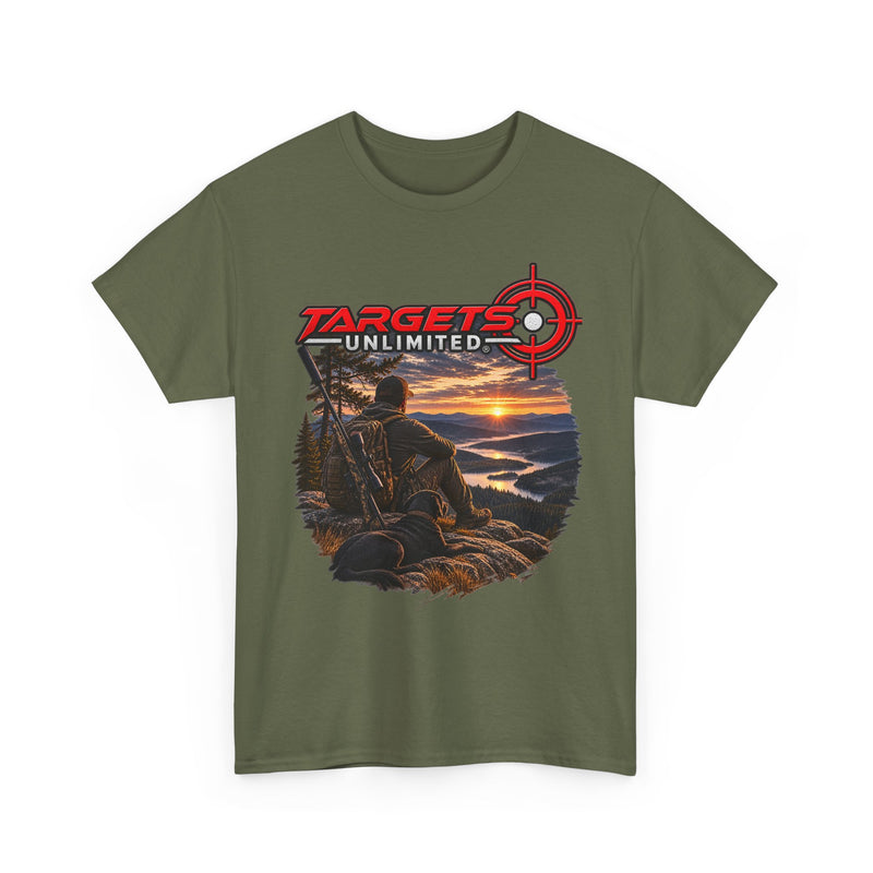 Targets Unlimited Hunting T-Shirt – Sunset Shooter Graphic Tee