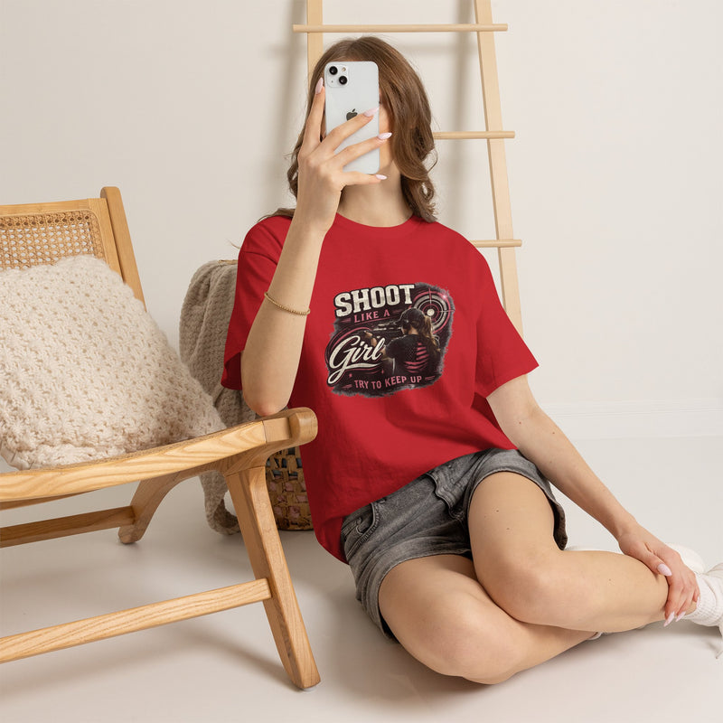 Shoot Like a Girl Tee | Targets Unlimited Back Graphic