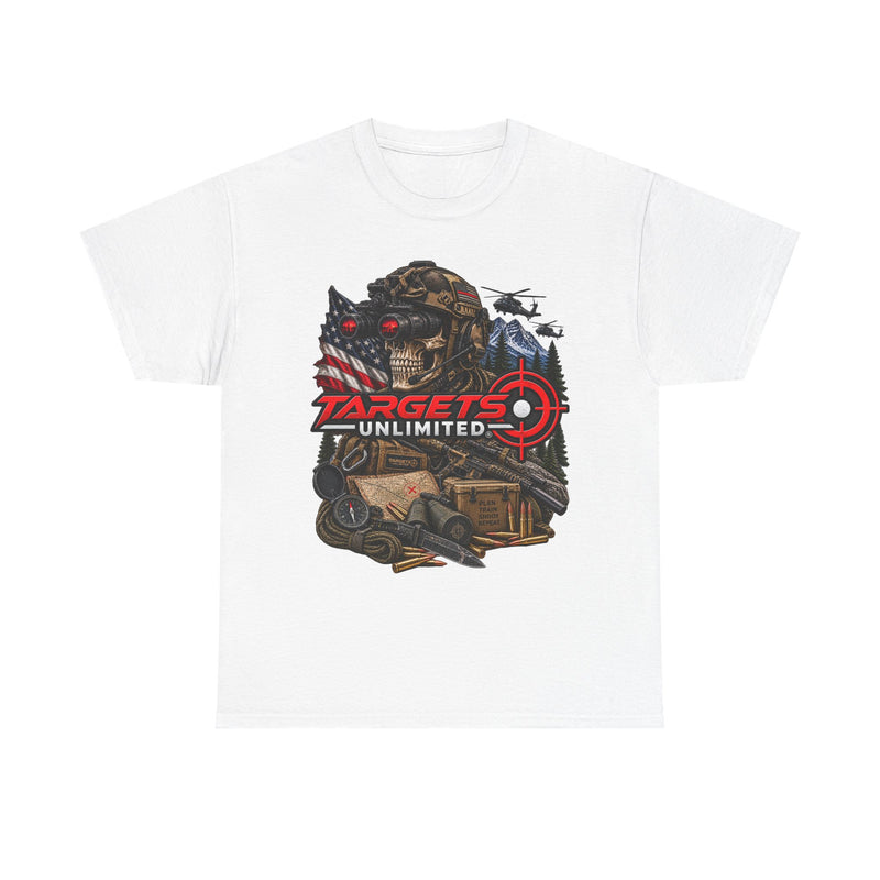Targets Unlimited Graphic T‑Shirt — Tactical Hunting & Shooting Vibe