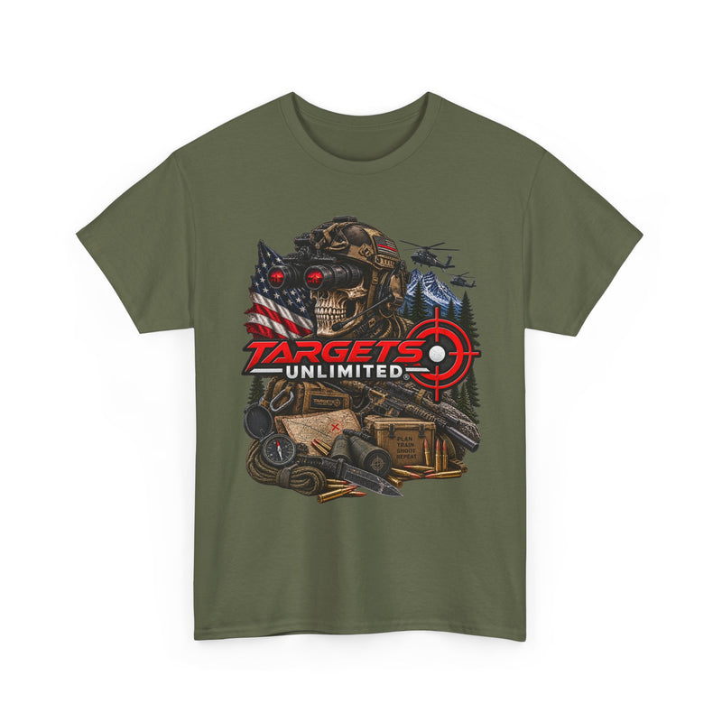Targets Unlimited Graphic T‑Shirt — Tactical Hunting & Shooting Vibe