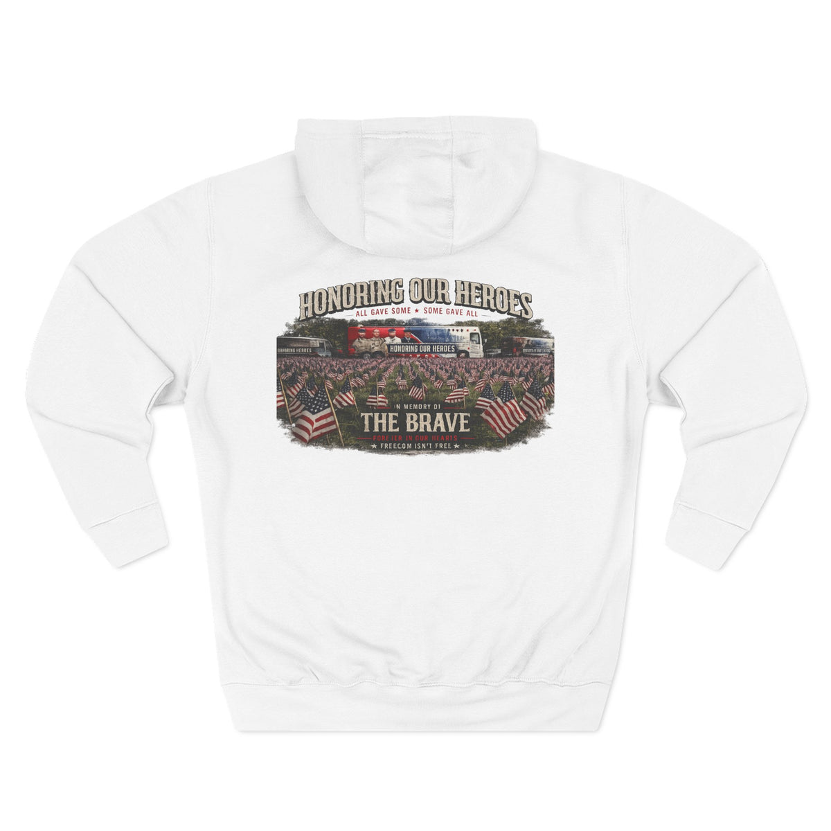 Honoring Our Heroes Hoodie | Memorial Day Patriotic Tribute Sweatshirt