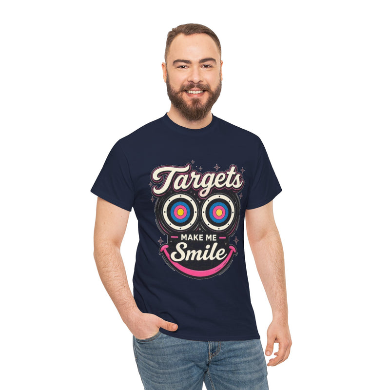 Targets Make Me Smile Tee | Archery Target Graphic T-Shirt