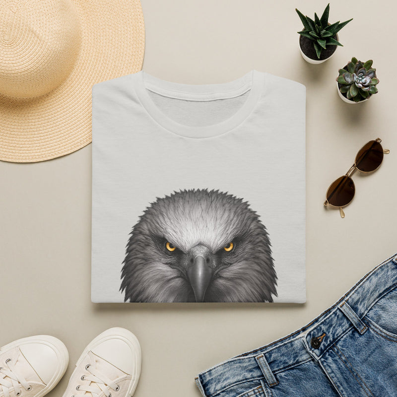 Intense Eagle Face T-Shirt | Fierce Bald Eagle Head Graphic