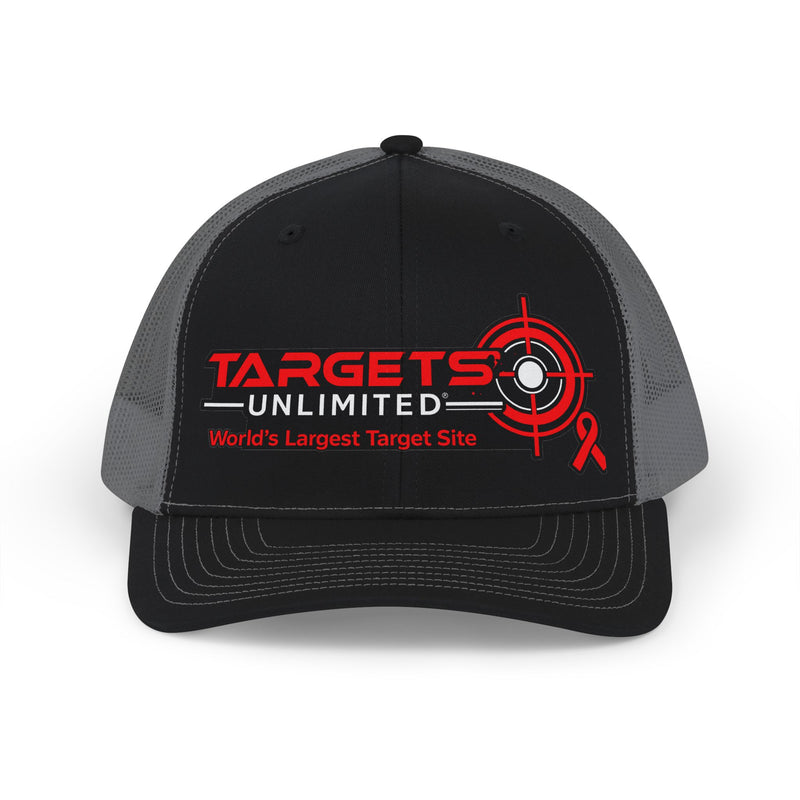 Targets Unlimited logo Snapback | Trucker cap with target graphic