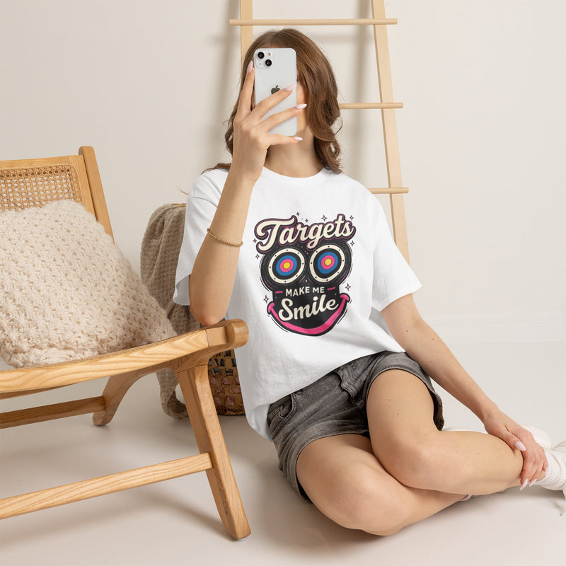 Targets Make Me Smile Tee | Archery Target Graphic T-Shirt