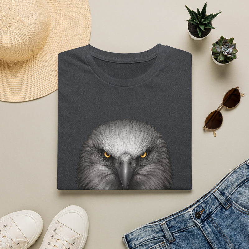 Intense Eagle Face T-Shirt | Fierce Bald Eagle Head Graphic