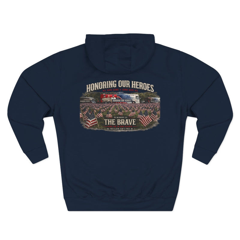 Honoring Our Heroes Hoodie | Memorial Day Patriotic Tribute Sweatshirt