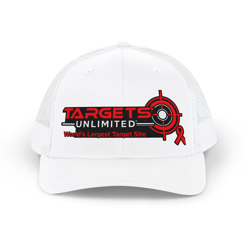 Targets Unlimited logo Snapback | Trucker cap with target graphic