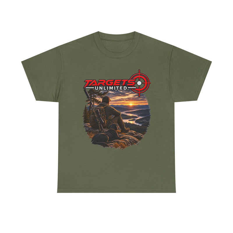 Targets Unlimited Hunting T-Shirt – Sunset Shooter Graphic Tee