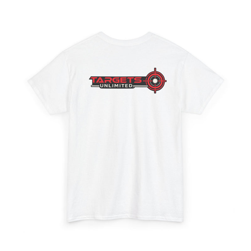 Pursue Excellence Archery & Shooting Tee | Targets Unlimited Back Graphic